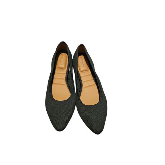 Cynthia Rowley Chelsea green flats point toe like Rothys sz 8.5 SH353 - Picture 3 of 6